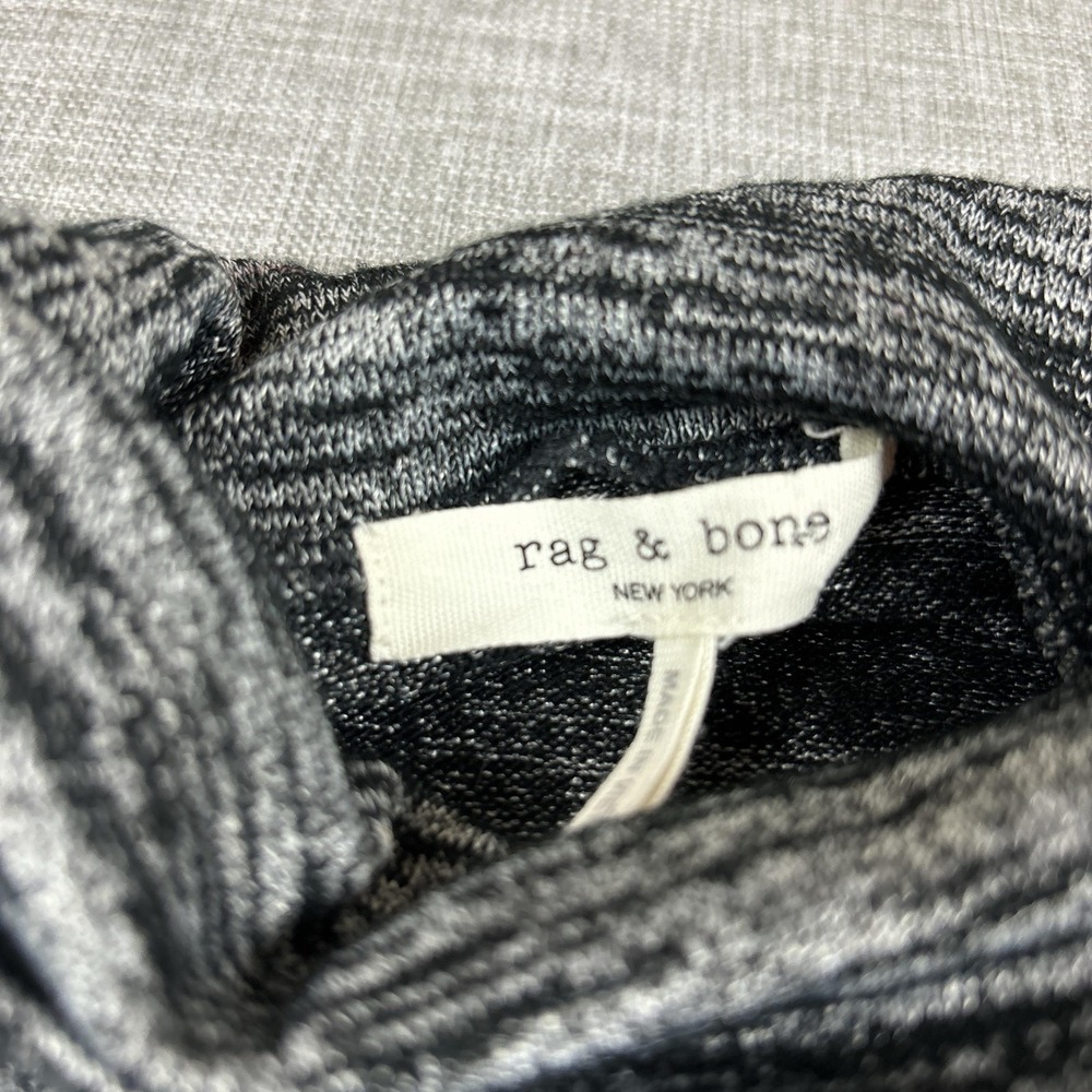 Rag & Bone Sweater Womens Large‎ Gray Turtleneck Pullover Lightweight Stretch - Picture 4 of 9
